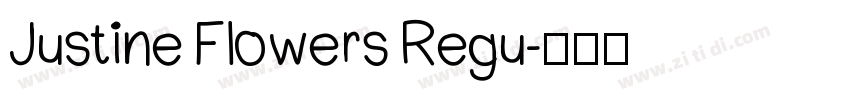 Justine Flowers Regu字体转换